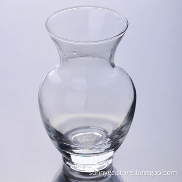 Traditional-shaped Clear Glass Vase with 292mL Capacity